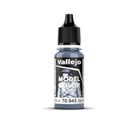 Createx Vallejo Pintura acrílica Model Color Azul (Grey Blue) acabado mate 18 ml Autonivelante BSL