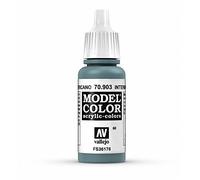 Vallejo Model Color Pintura Acrílica Azul (Intermediate Blue) Acabado Mate, 18 ml. Autonivelante y Sistema BSL para Modelismo y Figuras