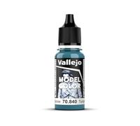 Createx Vallejo Pintura acrílica Model Color Azul (Light Turquoise) mate autonivelante y BSL 18 ml
