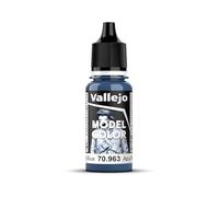 Vallejo Model Color Pintura Acrílica Azul (Medium Blue) Acabado Mate, 18 ml. Autonivelante y Sistema BSL para Modelismo y Figuras