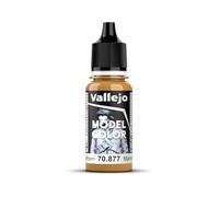 Createx Vallejo Pintura acrílica Model Color Gold Brown – Mate, autonivelante, Sistema BSL, 18 ml