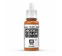 Createx Vallejo Pintura acrílica Model Color Marrón (Orange Brown) 17 ml