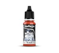 Createx Vallejo Pintura acrílica Model Color Rojo (Amaranth Red) mate 18 ml Autonivelante BSL