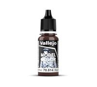 Vallejo Model Color Pintura acrílica Rojo (Burnt Red) – Mate, 18 ml, Autonivelante, Sistema BSL