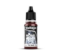 Vallejo Model Color Pintura Acrílica Rojo (Dark Red) Acabado Mate, 18 ml. Autonivelante y Sistema BSL para Modelismo y Figuras