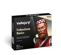 Createx Vallejo – Set pintura acrílica Model Color Folkstone Basics – 16 colores, mate, 18 ml