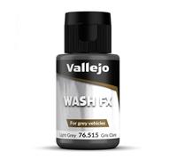 Vallejo Model Wash Pintura Acrílica Gris Claro Para Aplicar efectos de Sombras y Luces, 18 ml. de Forma Fácil y Rápida para Modelismo y Figuras