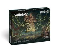Vallejo Special FX Paint Set 72207 by Squidmar Miniatures, set de 12 pinturas acrílicas de 18 ml para miniaturas: 4 fluorescentes, 2 Xpress Color y 6 tintas para efectos de luz
