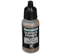Vallejo Surface Primer Color Imprimación Acrílica Color Cuero Marrón 200 Ml. Primer de Acabado Mate para Aerógrafo de Secado Rápido y Gran Adherencia para Figuras y Maquetas