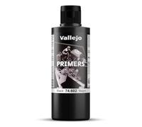 Createx Vallejo Imprimación acrílica Surface Primer, acabado mate, secado rápido, Negro 200 ml