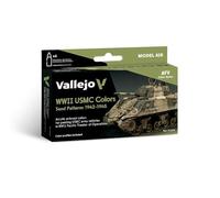 Vallejo VAL71624 Farb Tarnung AV Model Air Set-WWII USMC Colores Arena Patrones 1942-1945