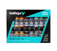 Vallejo VALLEJO-3070146 70146 Model Color Set 16 CO, Multicolor, 18 ml (Paquete (3070146)