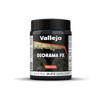 Createx Vallejo Pintura acrílica Weathering Effects Negro barro grueso 200 ml - Acabado realista