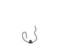 Ferm Living Candelabro Valse low Negro