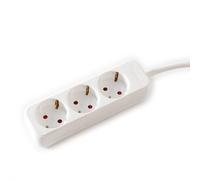 Value 19.99.1072 base múltiple 1,5 m 3 salidas ac interior blanco