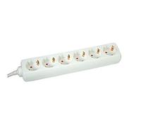 Value Regleta de 6 vías, Blanco de 1,5 m - Extensiones de alimentación (6 vías, Blanco 1,5 m, Blanco, 40 x 52 x 290 mm)