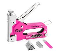 ValueMax Grapadora Manual 3 en 1, Clavadora de Tapicería, Pistola Grapadora con 2000 Grapas y Quita-grapas para Tapicería, Herrajes de Fijación, Decoración, Carpintería, Muebles