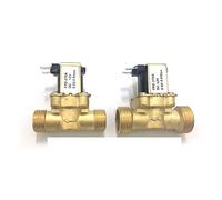 Válvula 1 Uds interruptor de flujo G1/2'' solenoide latón N/C 12v 24v 220v G3/4'' for calentador agua(12v,0.5 Inch)