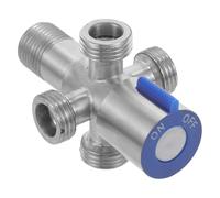 Válvula Angular de Acero Inoxidable Plata, Cierre de Agua, Repuesto | Diseño Reforzado, Instalación Sencilla y Sellado Fiable, Pieza de Recambio Versátil para Lavabo y Fregadero