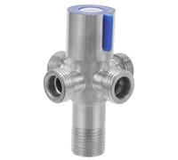 Válvula Angular de Acero Inoxidable Plata para Inodoro y Fregadero | Cierre de Agua, Conexión Multiuso, Instalación Sencilla, Repuesto para Fontaneros y Hogares, Uso en Negocios