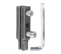 Válvula angular Extractor de alambre roto Removedor de fracturas de tubería de 4 puntos y 6 puntos para reparación de grifos, herramienta de metal compacta plateada (A)