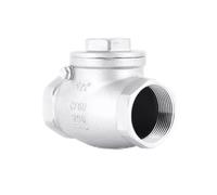 Válvula antirretorno horizontal de acero inoxidable 304, válvula de retención oscilante de acero inoxidable 1/2", 3/4", 1", 1-1/4"(DN40)