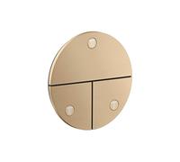 Válvula AXOR ShowerSelect ID de hansgrohe, 3 consumidores, empotrada, redonda, 36779140, Color: Bronce cepillado