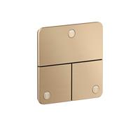 Válvula AXOR ShowerSelect ID de hansgrohe, 3 consumidores, empotrada, softsquare, 36781140, Color: Bronce cepillado