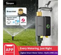 Válvula de Agua Inteligente Zigbee SONOFF SWV-ZNE Hydro Series Hydro ONE Lite Sin Medidor de Flujo, Modos de Comunicación Duales, Control Flexible