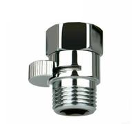 Válvula de ahorro de agua de latón para sistemas de ducha, funcionamiento de disco de cerámica, control de apagado fácil, conector G1/2 de cromo pulido compatible con cabezal de ducha de mano y