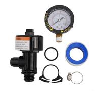 Válvula de alivio de aire manual con manómetro, liberación de alto flujo para mantenimiento de filtros de piscina, para sistemas de filtro de cartucho de arena Pentair
