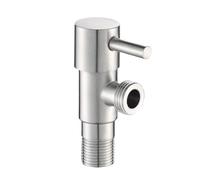 Válvula de ángulo de agua del desviador, Ángulo de acero inoxidable. 2 PCS Grifo pared Entrada agua Parada Baño Cocina