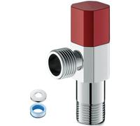 Válvula de ángulo de latón de 3 vías con válvula antirretorno | Carcasa de latón para radiador e instalación sanitaria en cocina y baño, conector estándar de 1/2 pulgadas