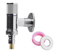 Válvula de ángulo de lavadora G1/2 para colgar en la pared, apertura rápida, parada de agua, mango de metal, ahorro de espacio para cocina, baño, lavabo, calentador de agua, cabezal de ducha, sil
