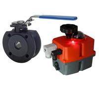Válvula de Bola con Bridas de Accionamiento Eléctrico de 2 Vías DN65 PN16 Acero 24-240 V AC/DC