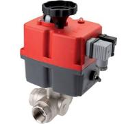 Válvula de Bola de Acero Inoxidable 3 Vías L-Port Fail-Safe Rp 3/4'' 24-240V AC/DC
