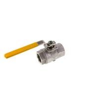 Válvula de bola de acero inoxidable de 2 vías para gas de 1 pulgada Rp