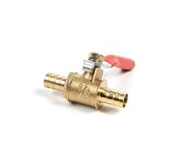 Válvula de bola de latón, conexión de tubería estriada de 8 mm, adaptador de conector de grifo para agua, gas, aceite, número de modelo HA2138B
