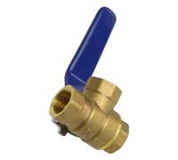 Válvula de bola de latón de 3 vías L/T Bore, válvula de bola fija de rosca interna, para agua, aceite, gas, válvula de palanca manual de alta presión 1.6MPa, puerto L y válvula de puerto T (tipo DN10