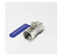Válvula de bola de una pieza de acero inoxidable 304 de 1/2", 3/4", 1", 1-1/4", 1-1/2", 2", válvula de conmutación de agua de una pieza con rosca interna(2)