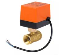 Válvula de bola eléctrica de 2 vías DN20 AC220V normalmente abierta con presión de trabajo de 1,6 MPa y clasificación IP54 para tuberías industriales
