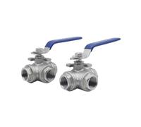 Válvula De Bola Hembra BSP De Acero Inoxidable, 1/4 "- 2", Tipo T/L, Puerto Completo De 3 Vías, Interruptor DN15/20/25 for Agua, Aceite, Aire Y Gas