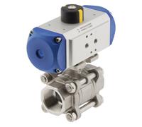 Válvula de bola neumática de 2 vías de acero inoxidable G1-1/4'' Cerrada por muelle - BL2SA3