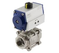 Válvula de bola neumática de 2 vías de acero inoxidable y muelle cerrado G4'' - BL2SA3