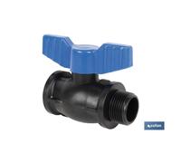 Válvula de bola rosca m-h pp pn16 1 1/2 x 1 1/2