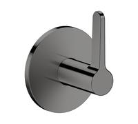 Válvula de cierre empotrado AXOR One de hansgrohe, con maneta de palanca, 48772330, Color: Cromo negro pulido
