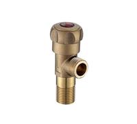 válvula de cierre en ángulo, Válvula angular de latón 1/2 pulgada con rosca universal(Red)