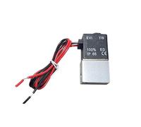 Válvula de compresor 1/4 "normalmente cerrada neumática aluminio 12V 24V 110V 220V voltaje for aire agua aceite tubo 8mm(AC 220V wiring)