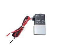 Válvula de compresor 1/4 "normalmente cerrada neumática aluminio 12V 24V 110V 220V voltaje for aire agua aceite tubo 8mm(AC 110V wiring)
