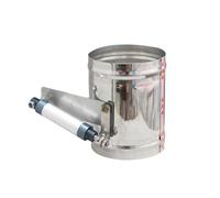Válvula de compuerta aire, amortiguador neumático acero inoxidable, válvula Control neumática, regulador cilindro od51mm-250mm, tipo recto(75mm)